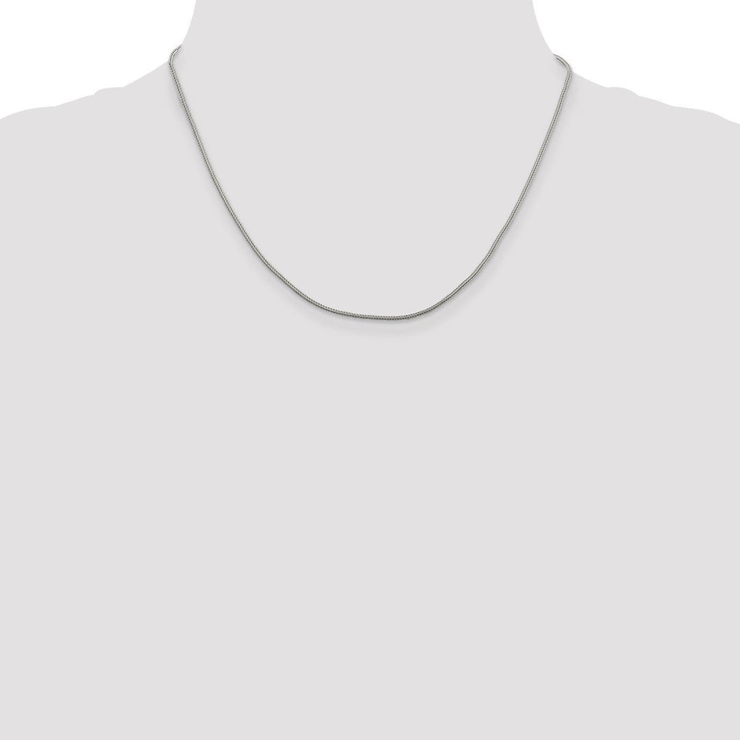 Sterling Silver 1.25mm Franco Necklaces, 18