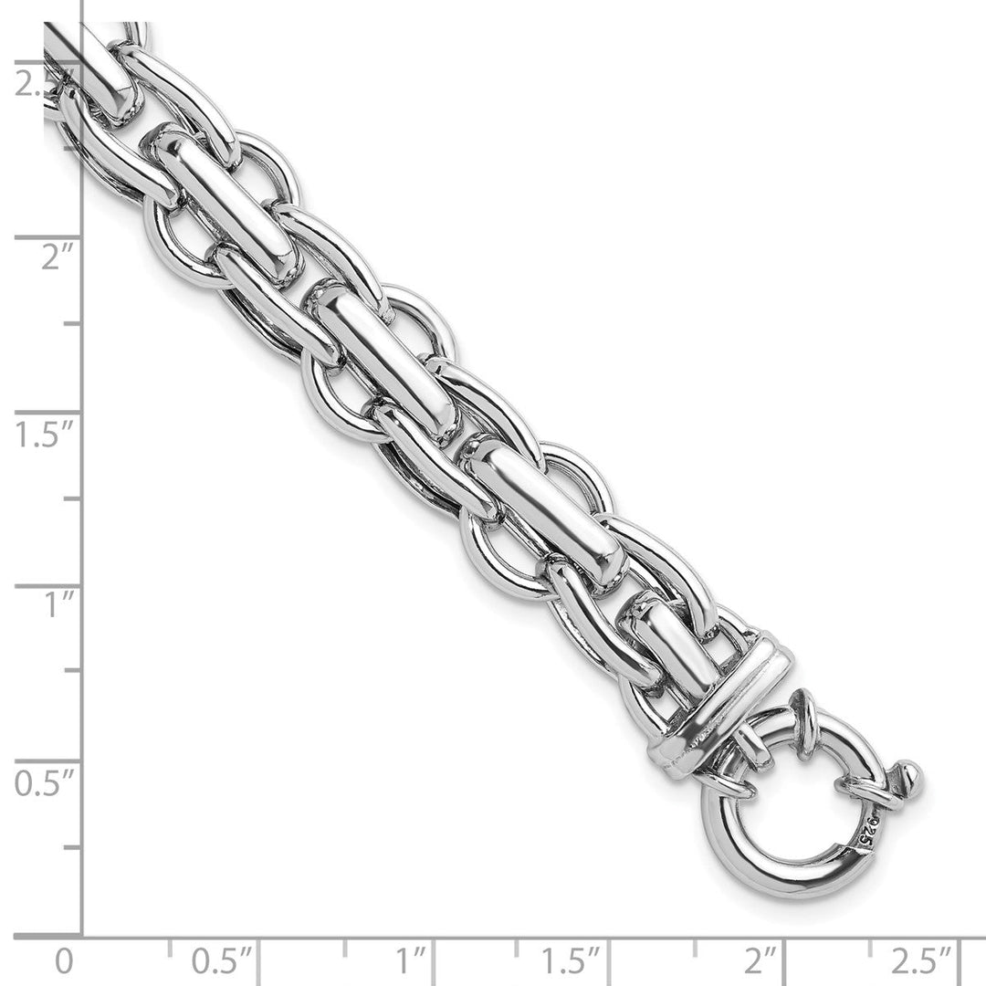 Sterling Silver 12mm Link, Other Bracelet, 7.25