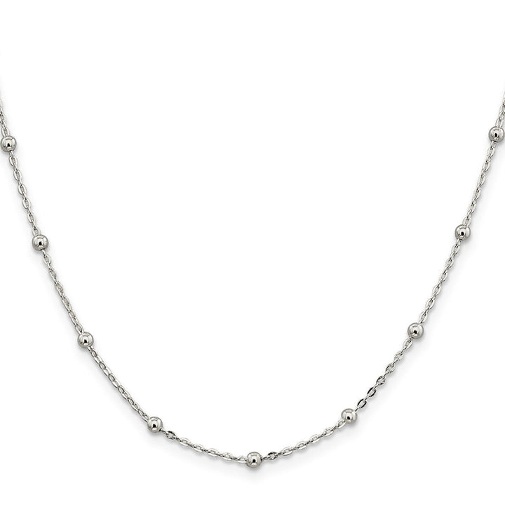 Sterling Silver 1.3mm Ball (Beaded) Necklaces, 16" - Necklace - Design Jewellers Edmonton