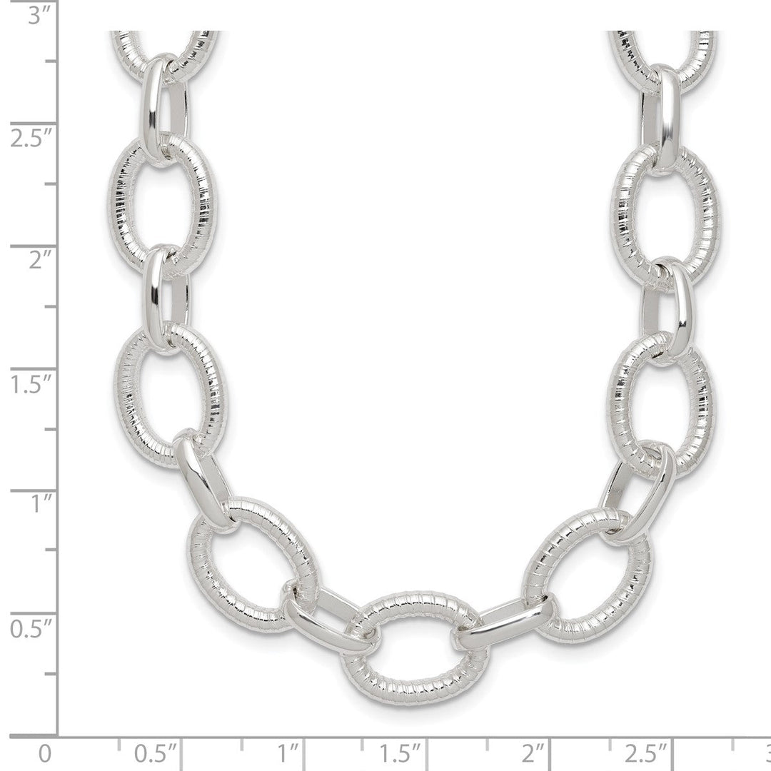 Sterling Silver 13mm Other Chains Necklace, 18