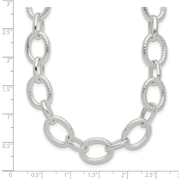 Sterling Silver 13mm Other Chains Necklace, 18" - Necklace - Design Jewellers Edmonton