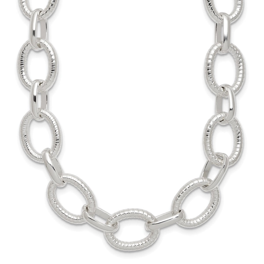 Sterling Silver 13mm Other Chains Necklace, 18"