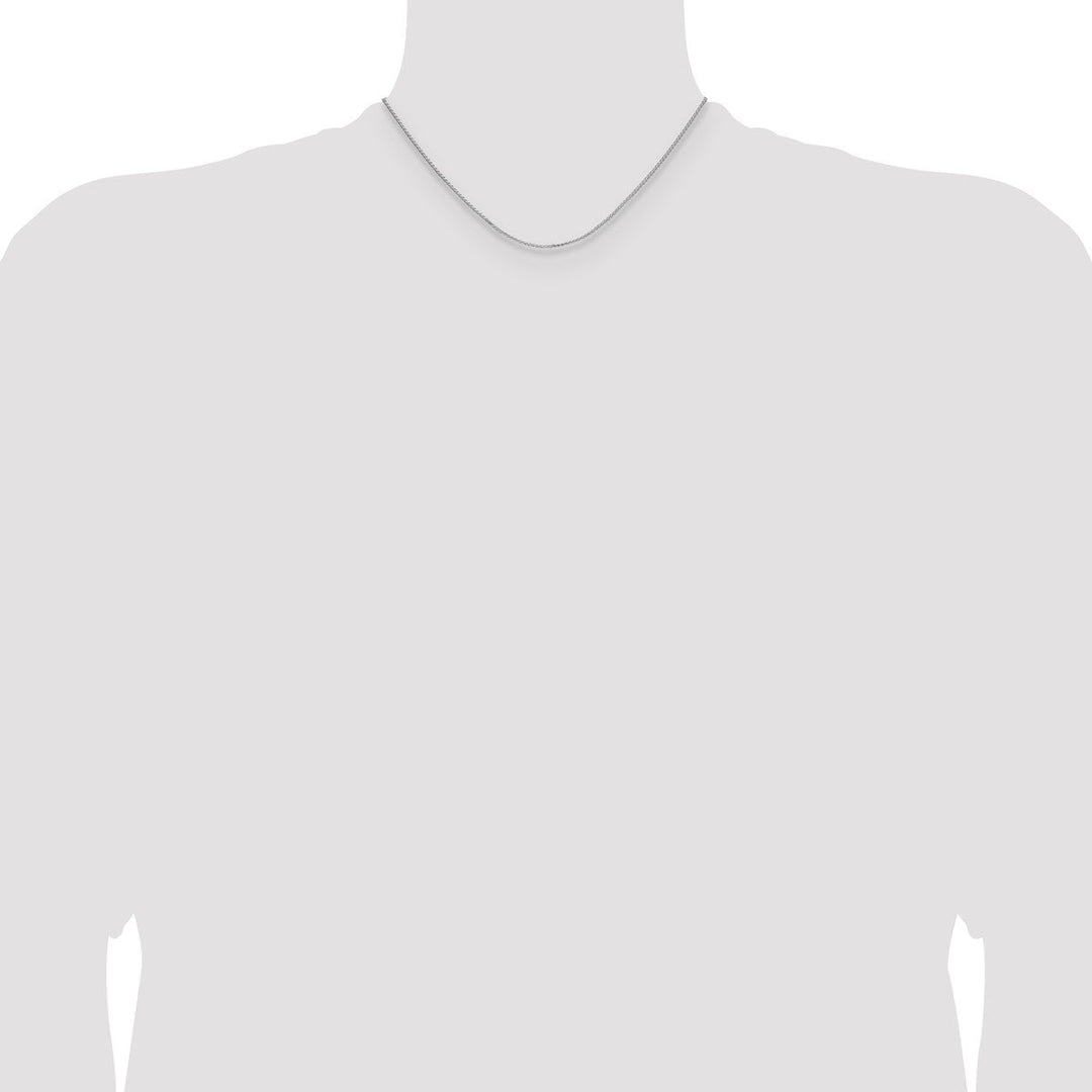 Sterling Silver 1.3mm Spiga (Wheat) Necklaces, 16