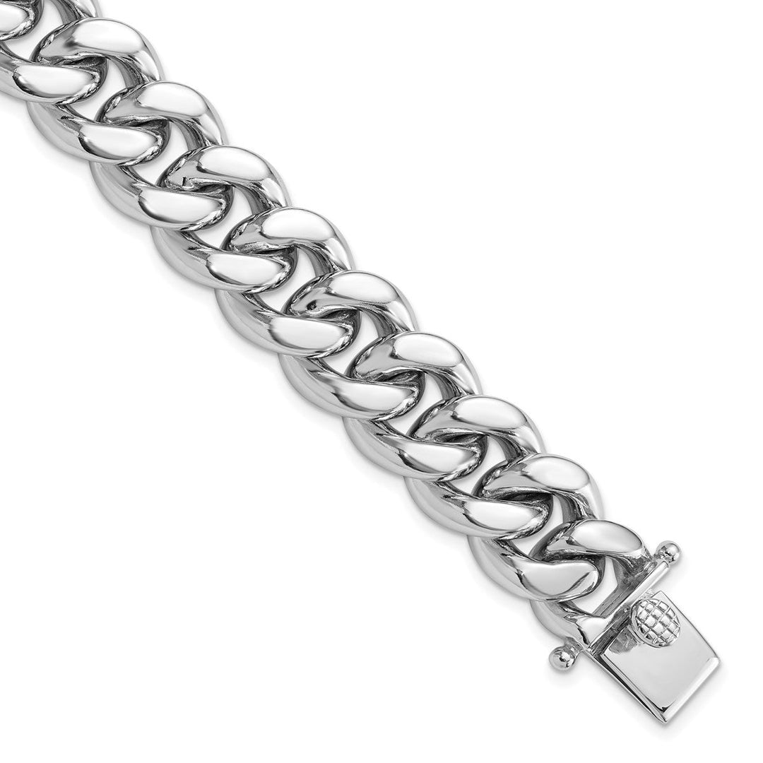 Sterling Silver 14.5mm Curb Chain, 8.5"