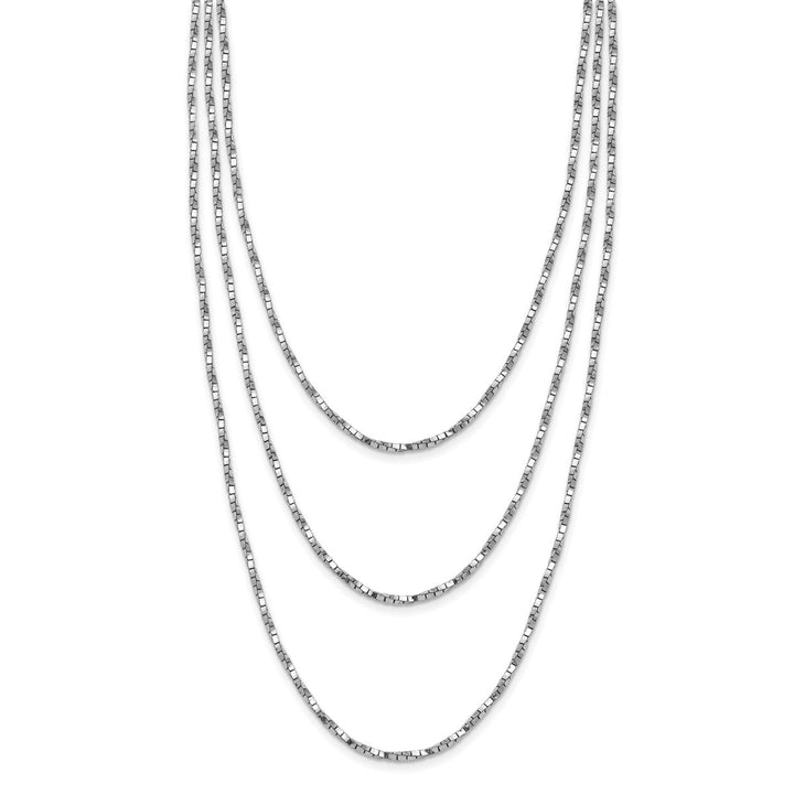 Sterling Silver 1.4mm Box Necklace, 17.5" - Necklace - Design Jewellers Edmonton