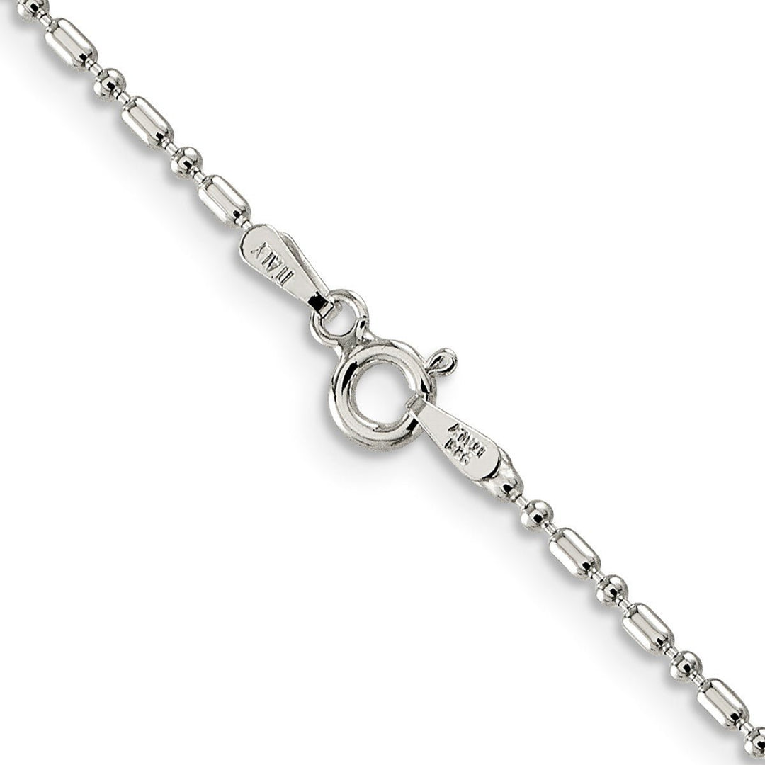 Sterling Silver 1.5mm Ball (Beaded) Necklaces, 16