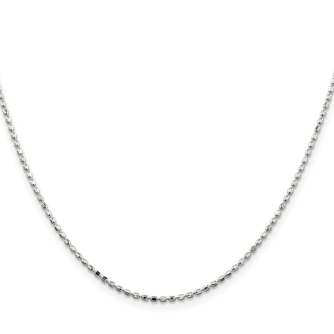 Sterling Silver 1.5mm Ball (Beaded) Necklaces, 18