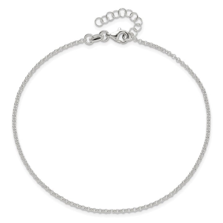 Sterling Silver 1.5mm Rolo Anklet, 9" - Anklet - Design Jewellers Edmonton