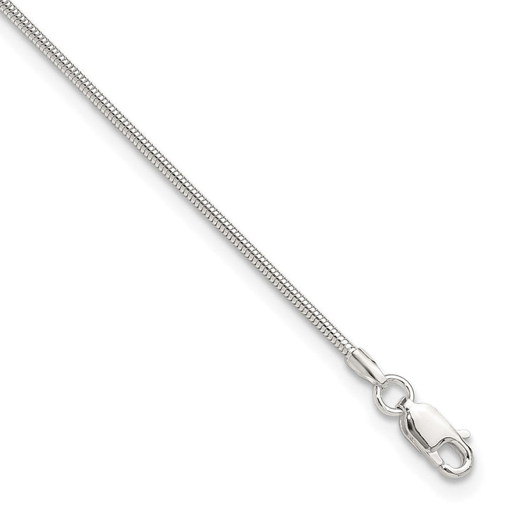 Sterling Silver 1.5mm Snake Anklet, 9" - Anklet - Design Jewellers Edmonton