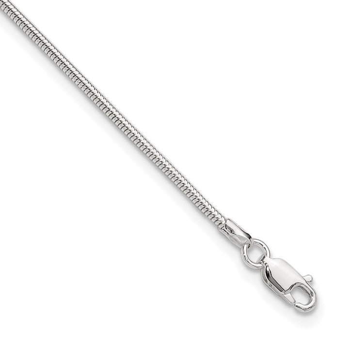 Sterling Silver 1.5mm Snake Anklet, 9" - Anklet - Design Jewellers Edmonton