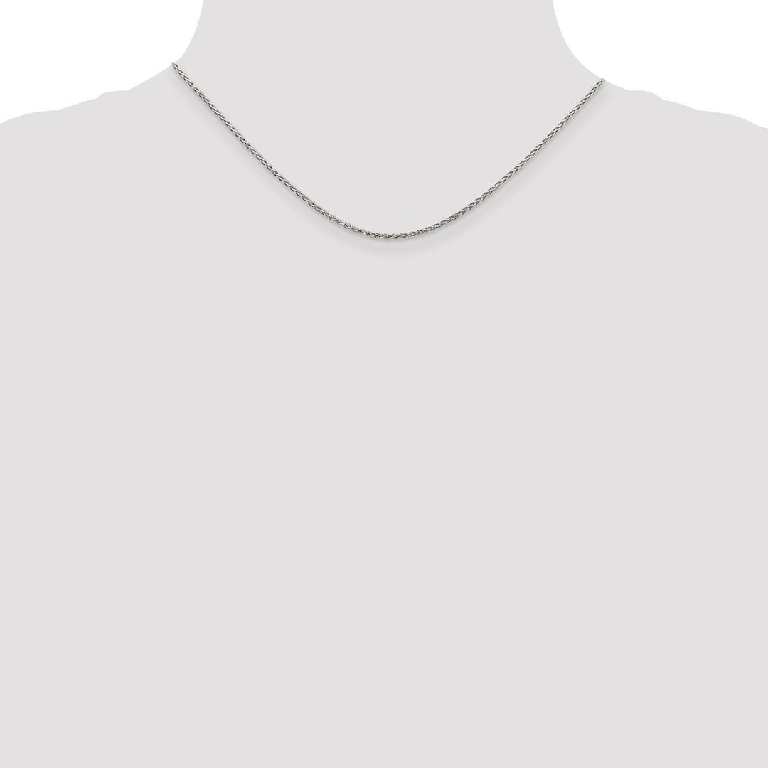 Sterling Silver 1.5mm Spiga (Wheat) Necklaces, 16