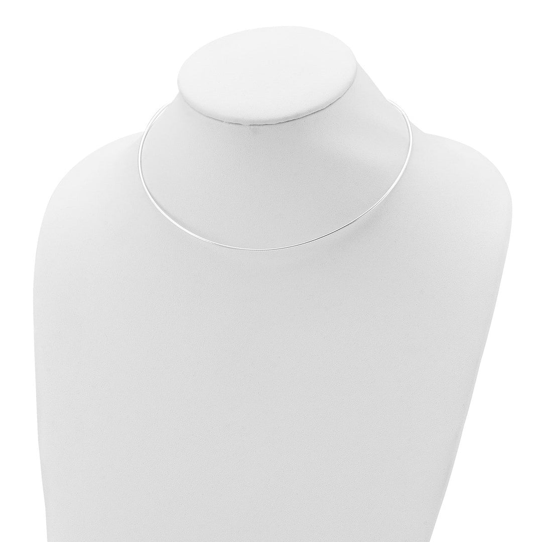 Sterling Silver 1.6mm Omega Necklaces, 16