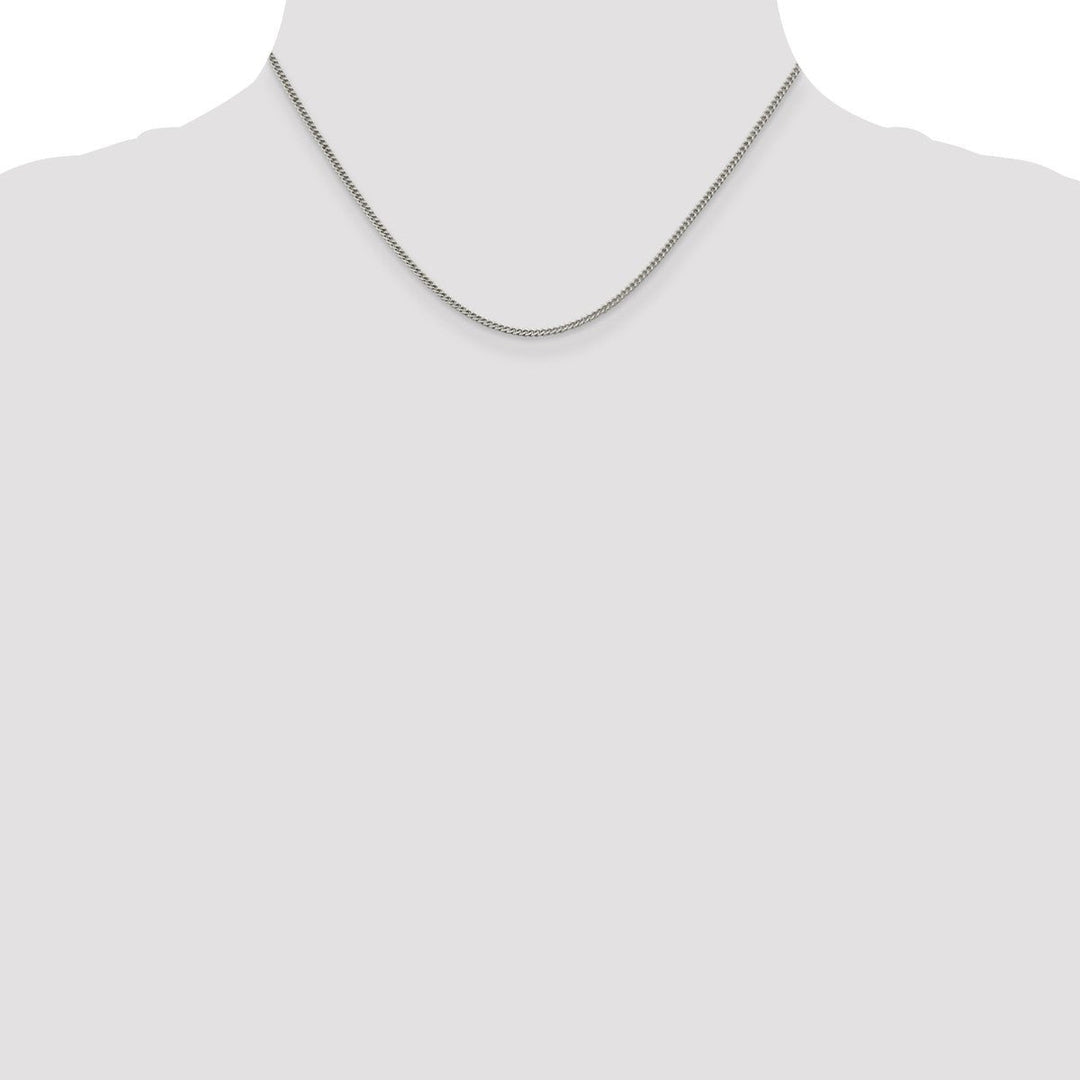 Sterling Silver 1.75mm Curb Necklaces, 16