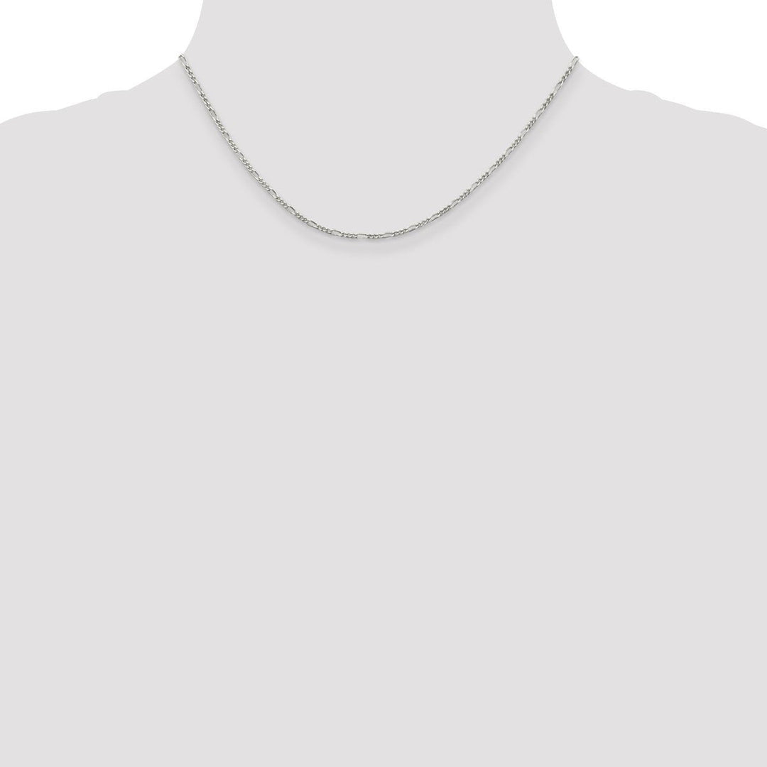 Sterling Silver 1.75mm Figaro Chain, 16