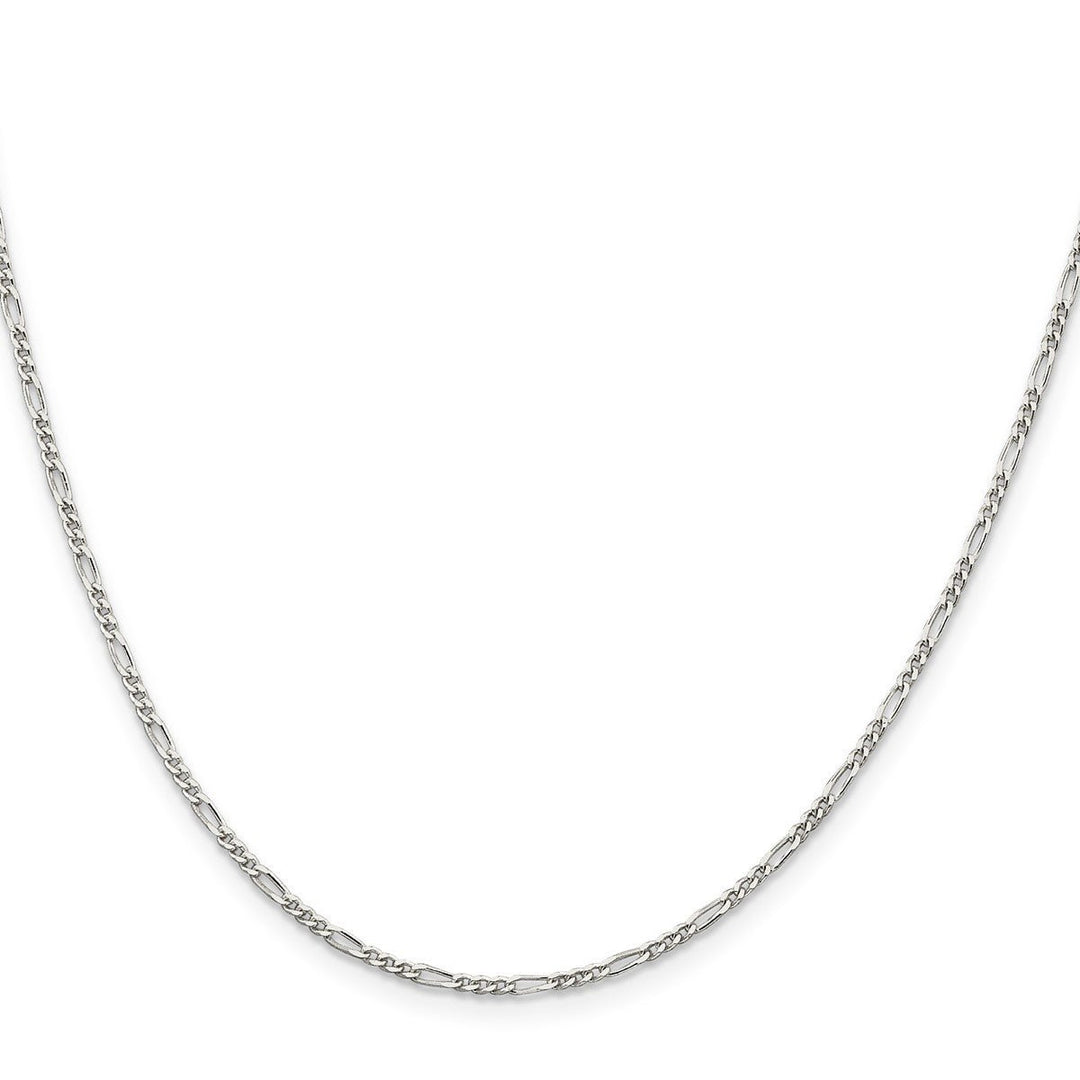 Sterling Silver 1.75mm Figaro Chain, 16