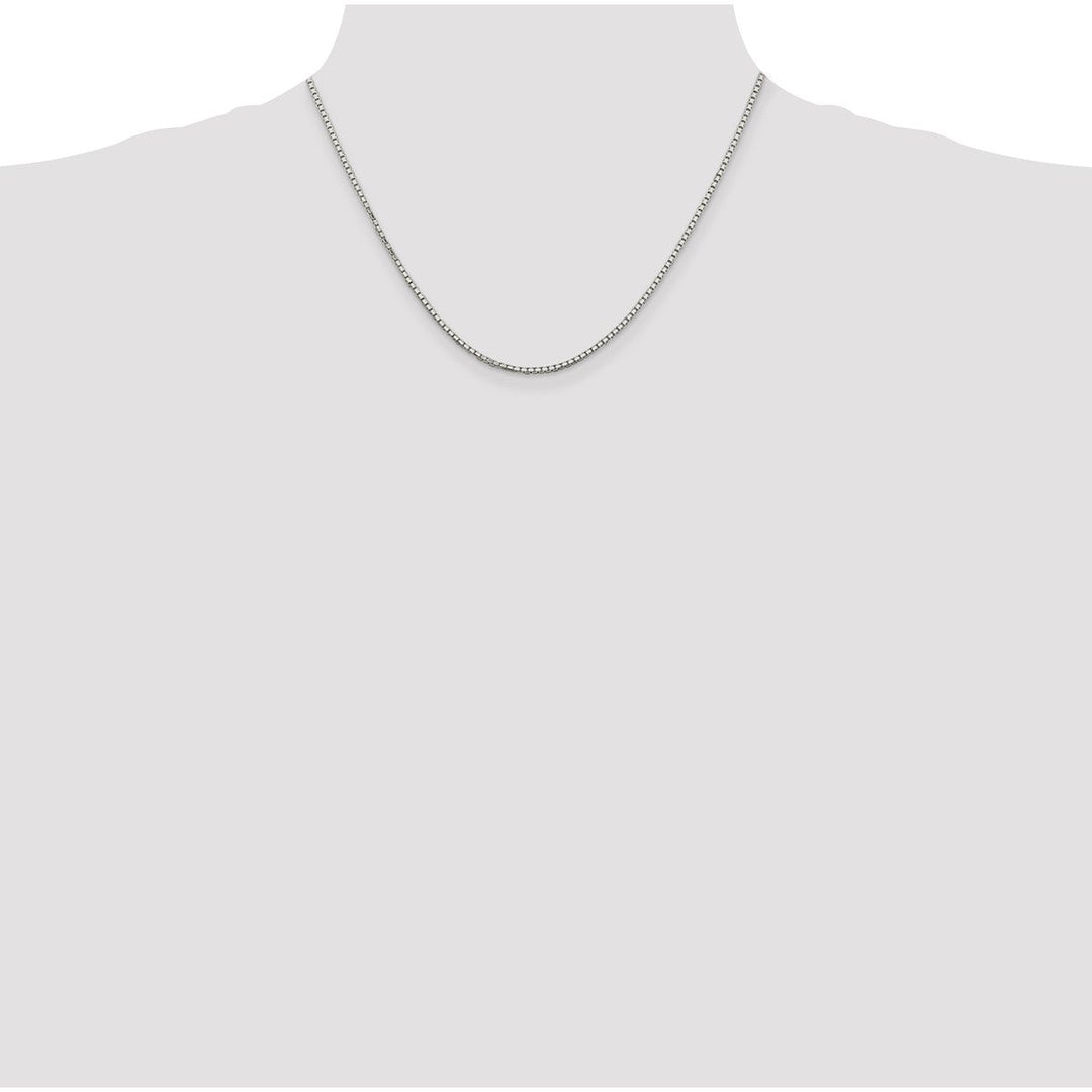 Sterling Silver 1.7mm Box Necklaces, 18