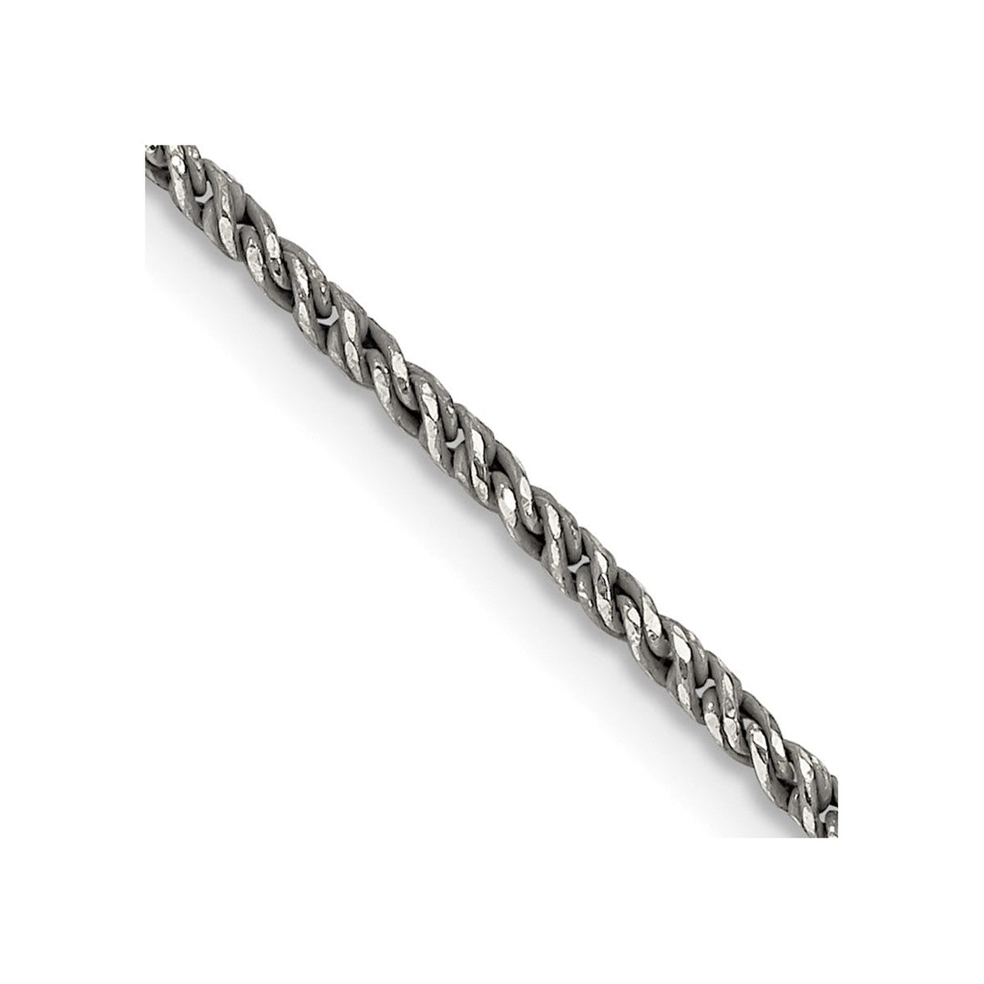Sterling Silver 1.7mm Spiga (Wheat) Necklaces, 18"
