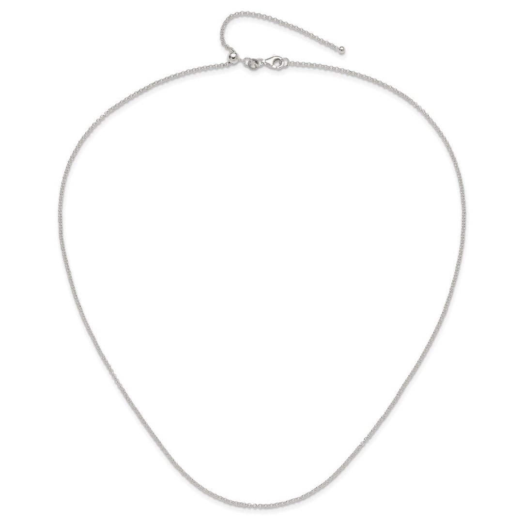 Sterling Silver 1.8mm Rolo Necklace, 24