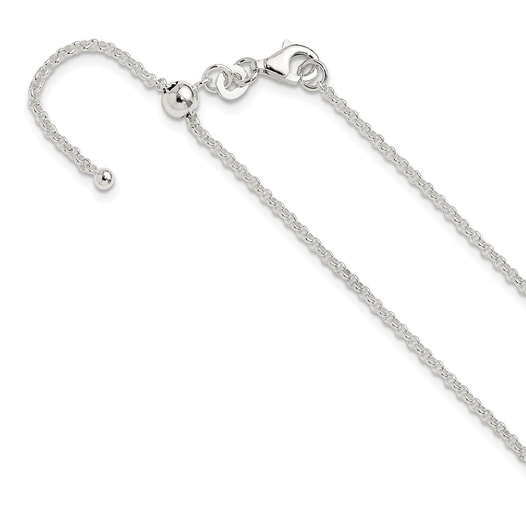 Sterling Silver 1.8mm Rolo Necklace, 24"