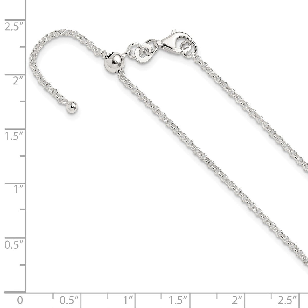 Sterling Silver 1.8mm Rolo Necklace, 24