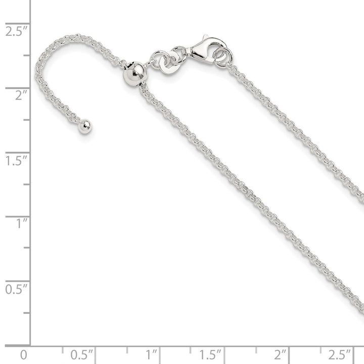 Sterling Silver 1.8mm Rolo Necklace, 24" - Necklace - Design Jewellers Edmonton