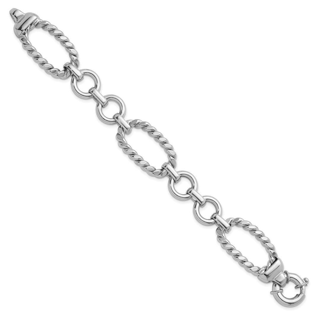 Sterling Silver 19.5mm Link, Other Bracelet, 7.5