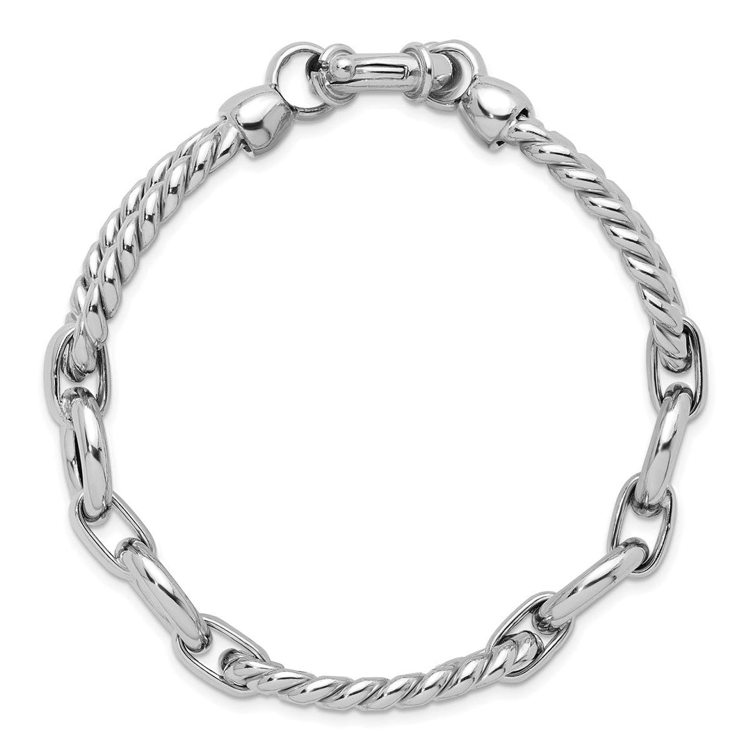 Sterling Silver 19.5mm Link, Other Bracelet, 7.5