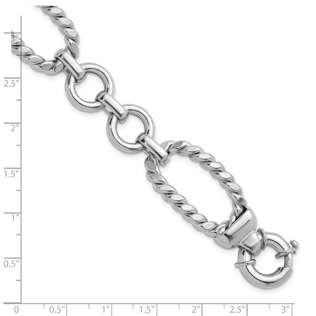 Sterling Silver 19.5mm Link, Other Bracelet, 7.5