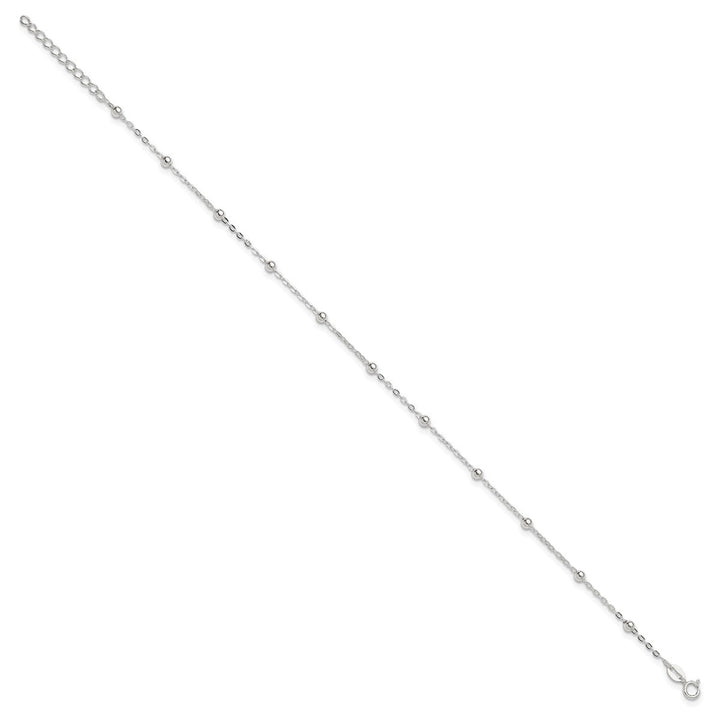 Sterling Silver 1mm Ball (Beaded) Anklet, 9" - Anklet - Design Jewellers Edmonton
