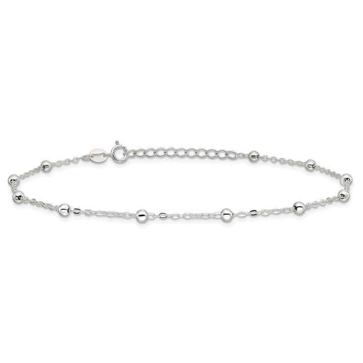 Sterling Silver 1mm Ball (Beaded) Anklet, 9" - Anklet - Design Jewellers Edmonton