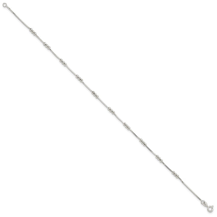 Sterling Silver 1mm Box Anklet, 10" - Anklet - Design Jewellers Edmonton