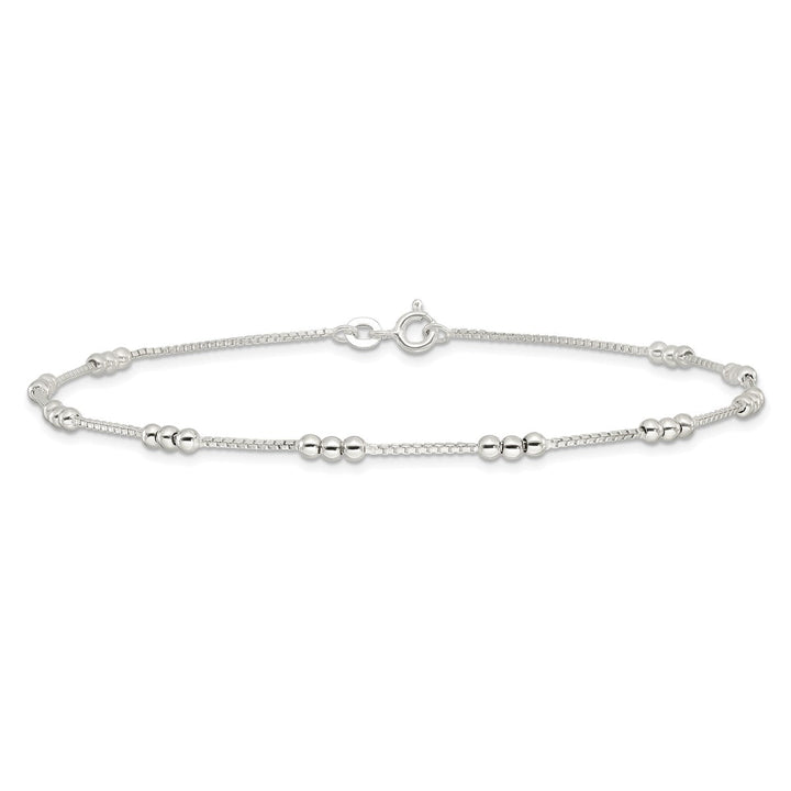Sterling Silver 1mm Box Anklet, 10" - Anklet - Design Jewellers Edmonton