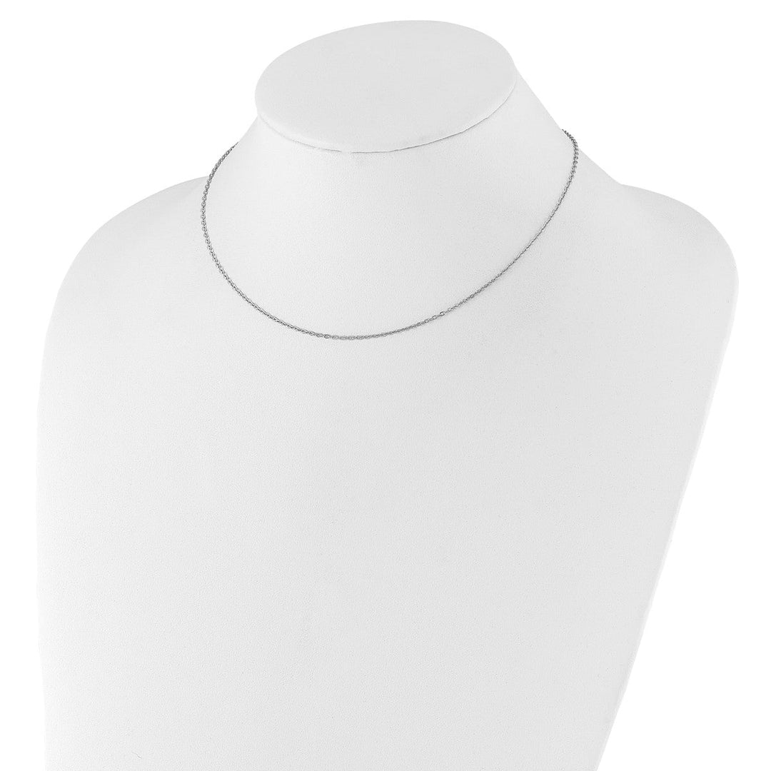 Sterling Silver 1mm Cable Chain, 16