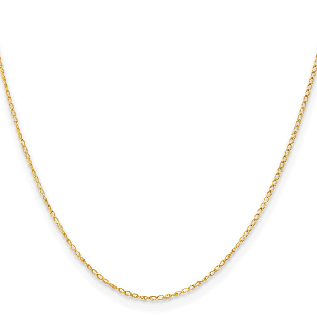 Sterling Silver 1mm Curb Chain, 16