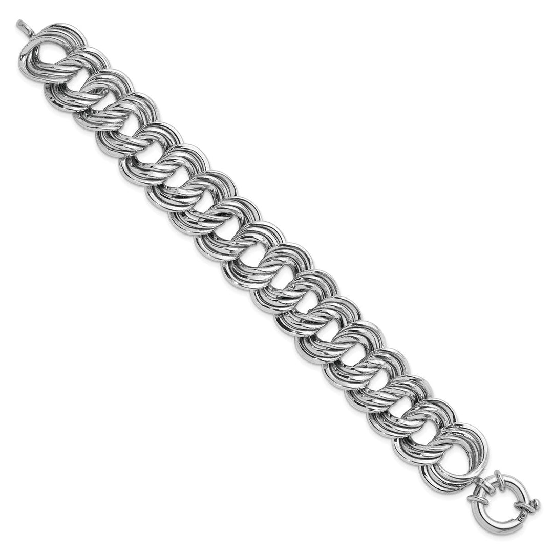 Sterling Silver 20mm Link, Other Bracelet, 7.5