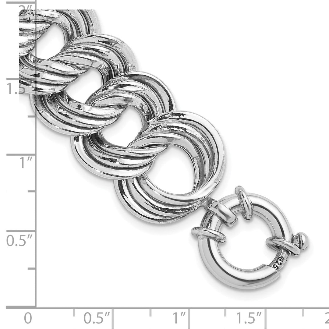 Sterling Silver 20mm Link, Other Bracelet, 7.5