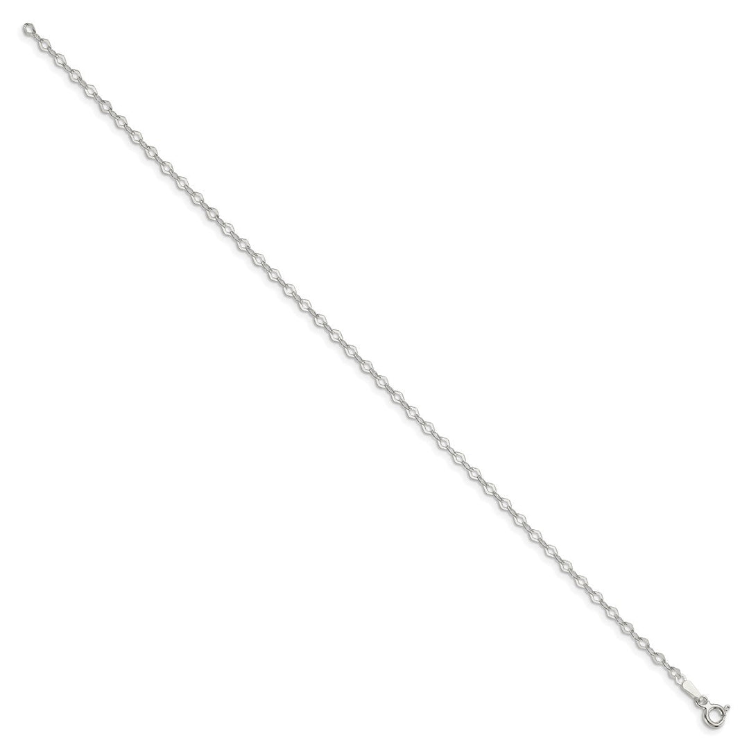 Sterling Silver 2.25mm Link, Other Bracelets, 7