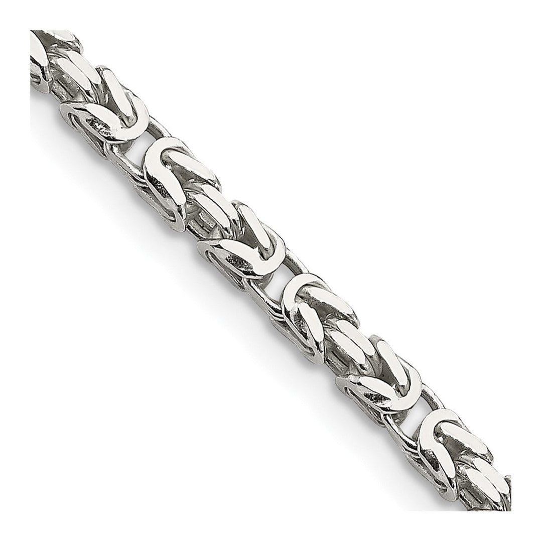 Sterling Silver 2.5mm Byzantine Necklaces, 16"