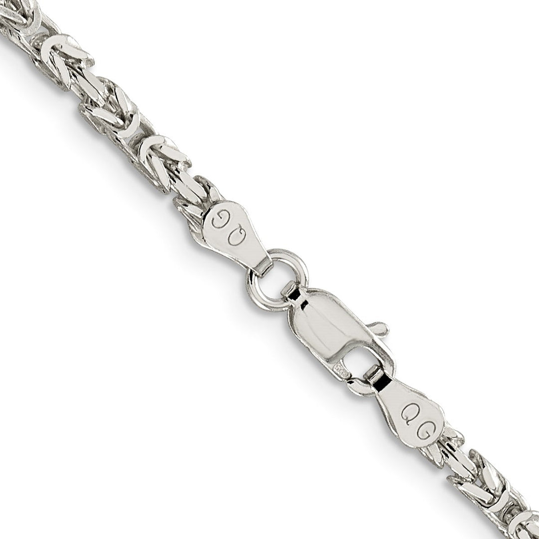 Sterling Silver 2.5mm Byzantine Necklaces, 16