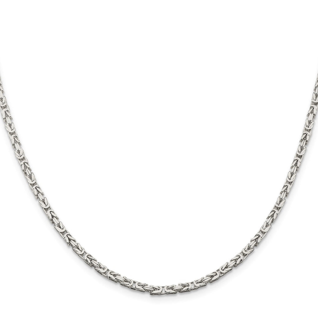 Sterling Silver 2.5mm Byzantine Necklaces, 16