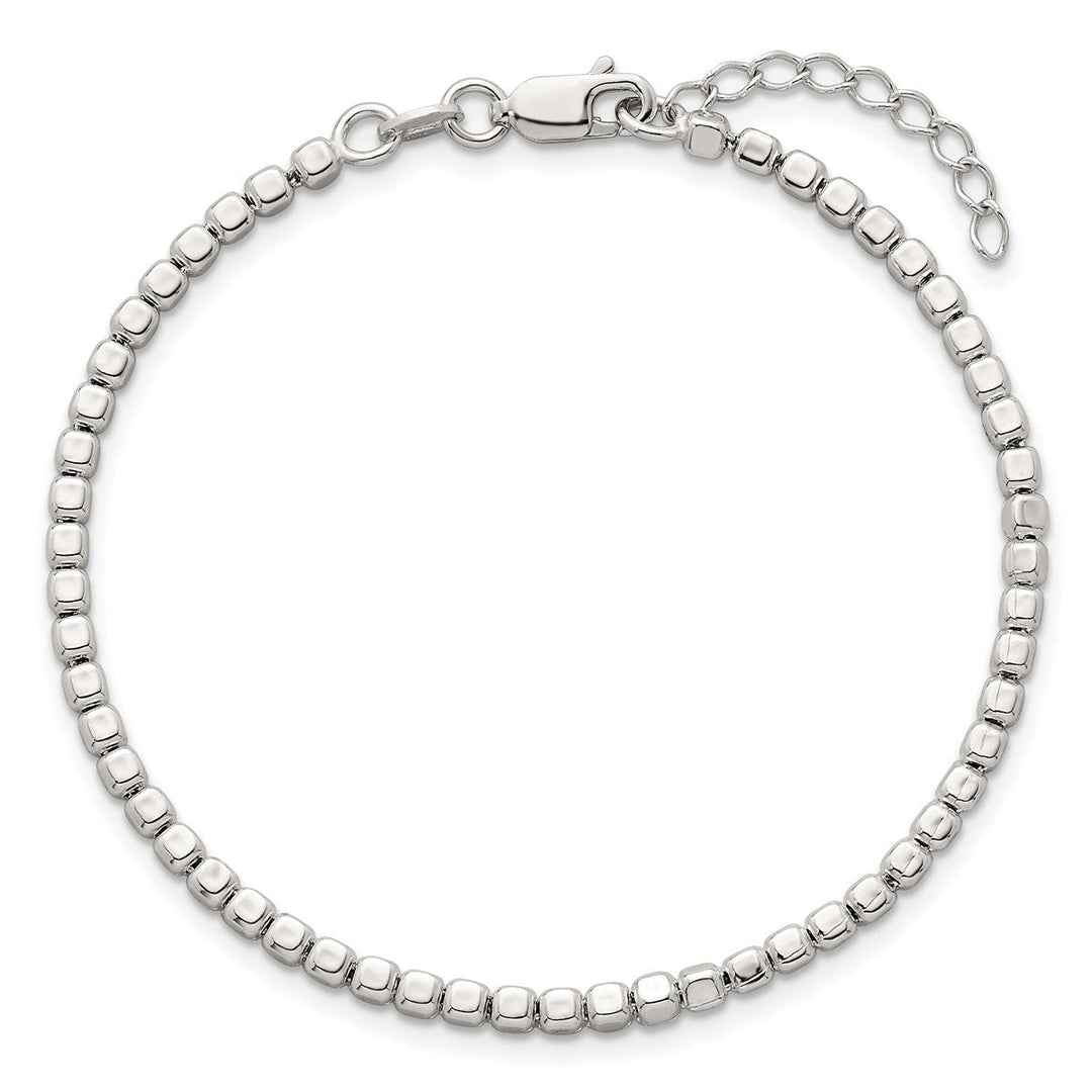 Sterling Silver 2.6mm Ball (Beaded) Bracelet, 7