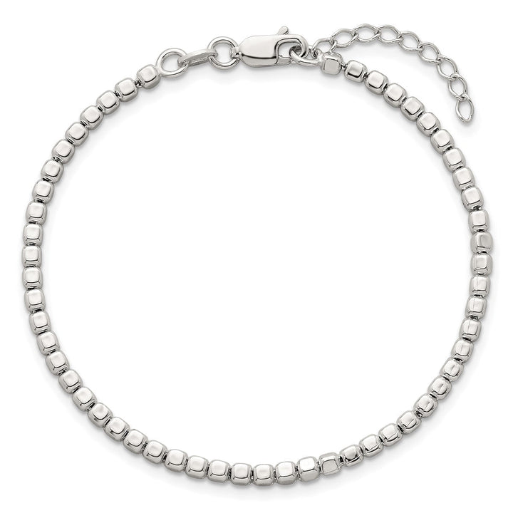 Sterling Silver 2.6mm Ball (Beaded) Bracelet, 7" - Bracelet - Design Jewellers Edmonton