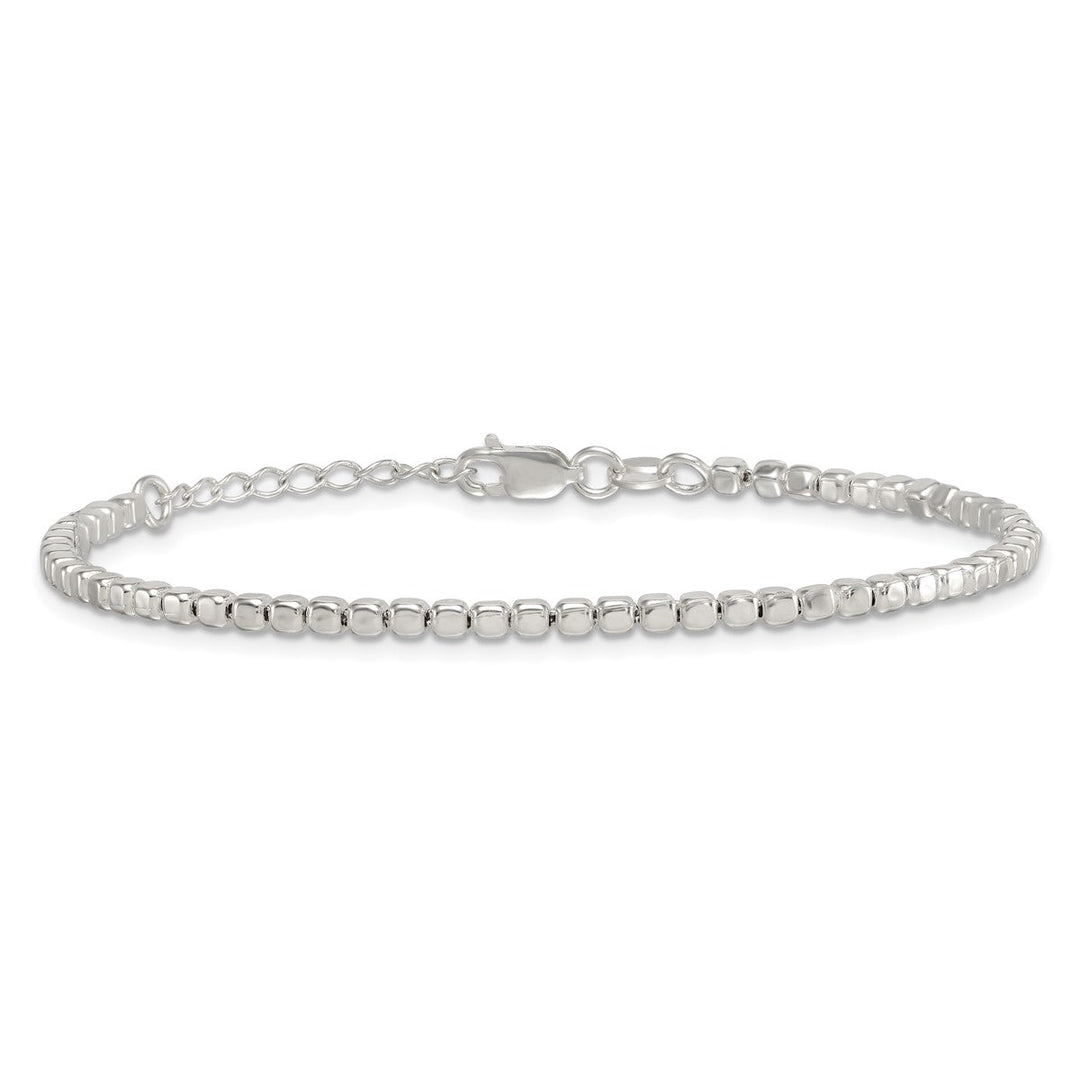 Sterling Silver 2.6mm Ball (Beaded) Bracelet, 7