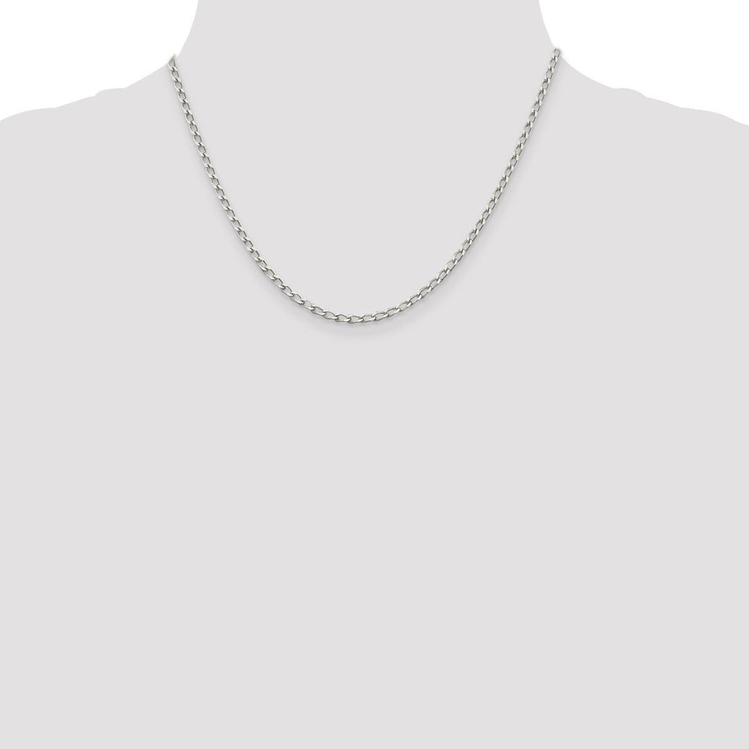 Sterling Silver 2.8mm Open Link Necklaces, 18