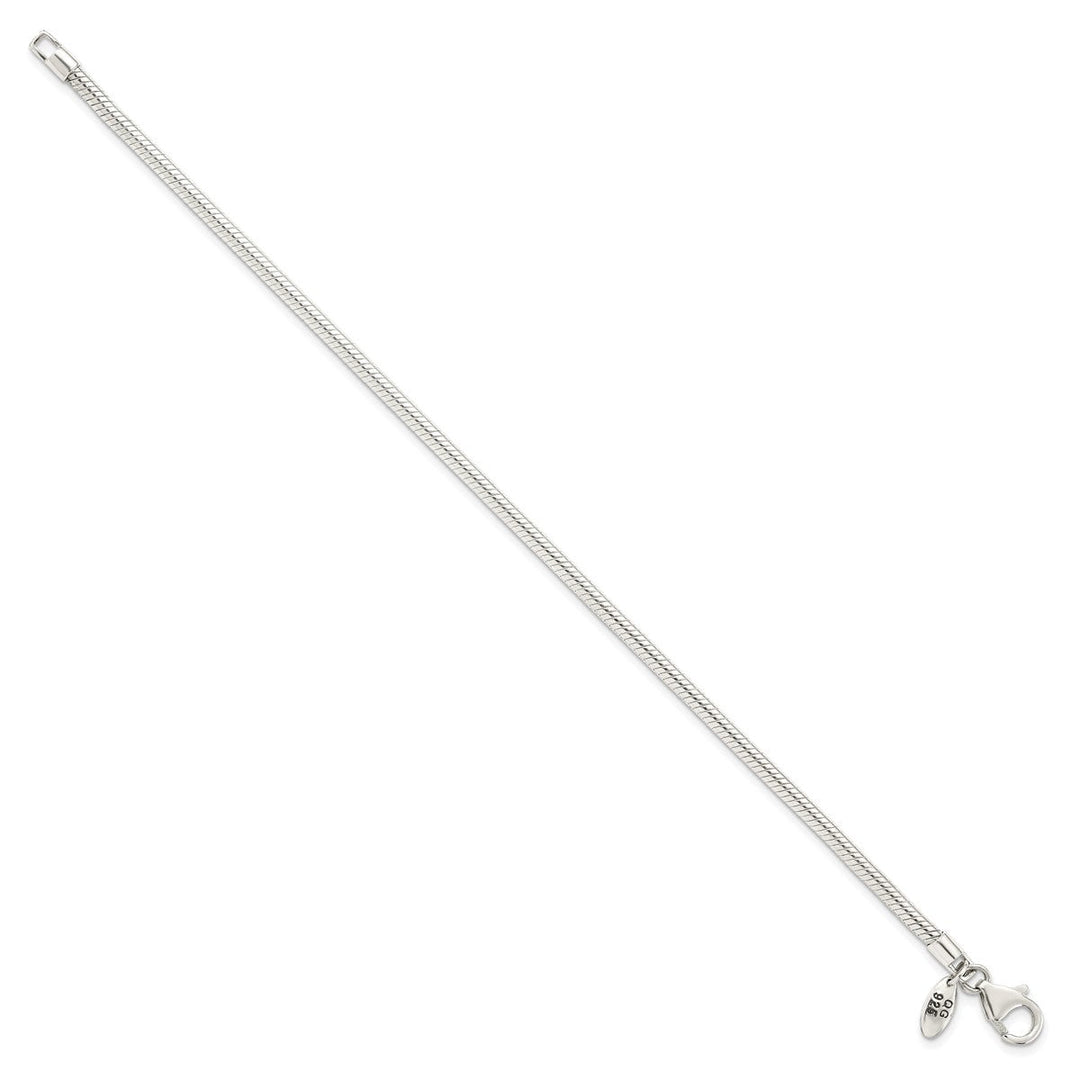 Sterling Silver 2mm Ball (Beaded) Anklet, 11