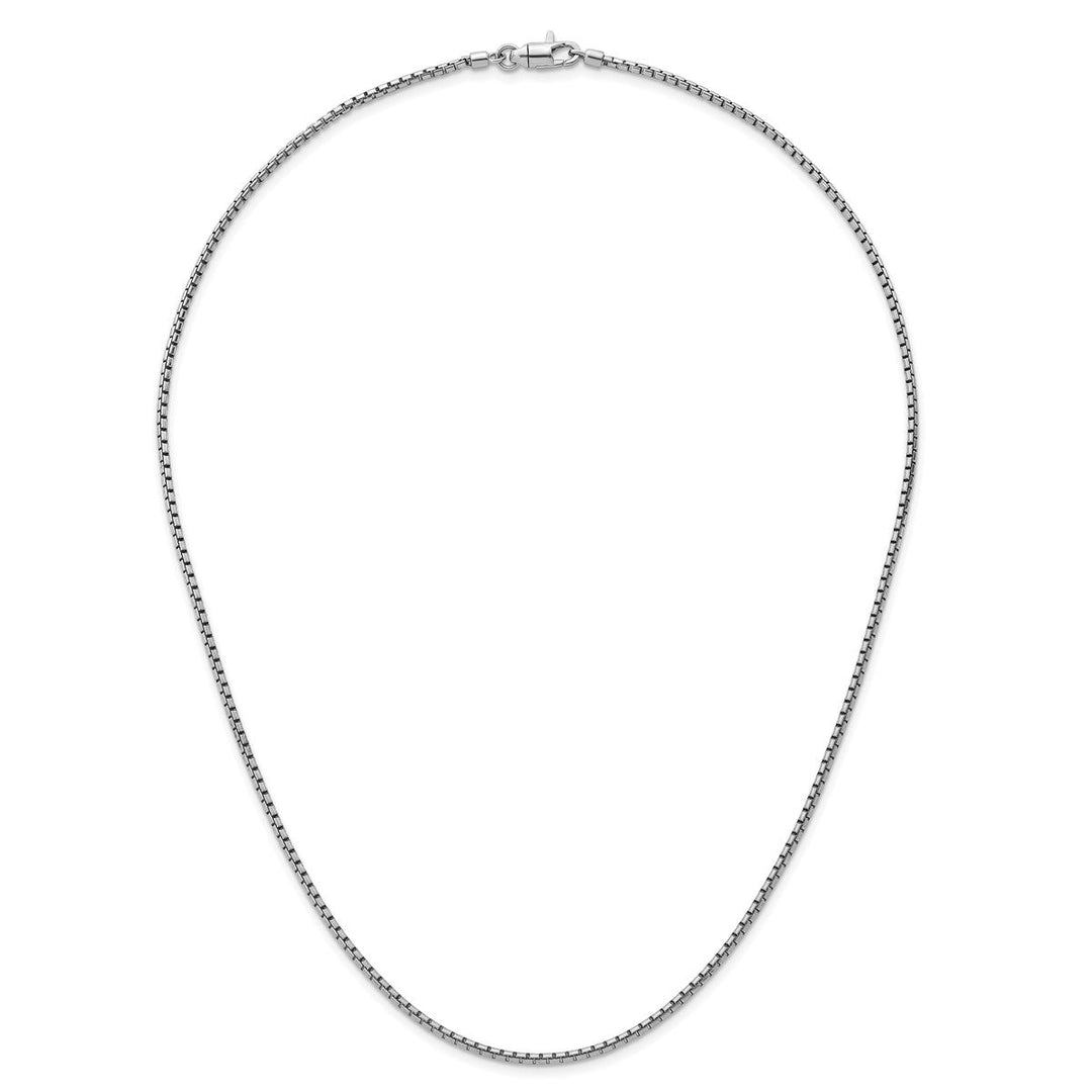 Sterling Silver 2mm Box Chain, 20