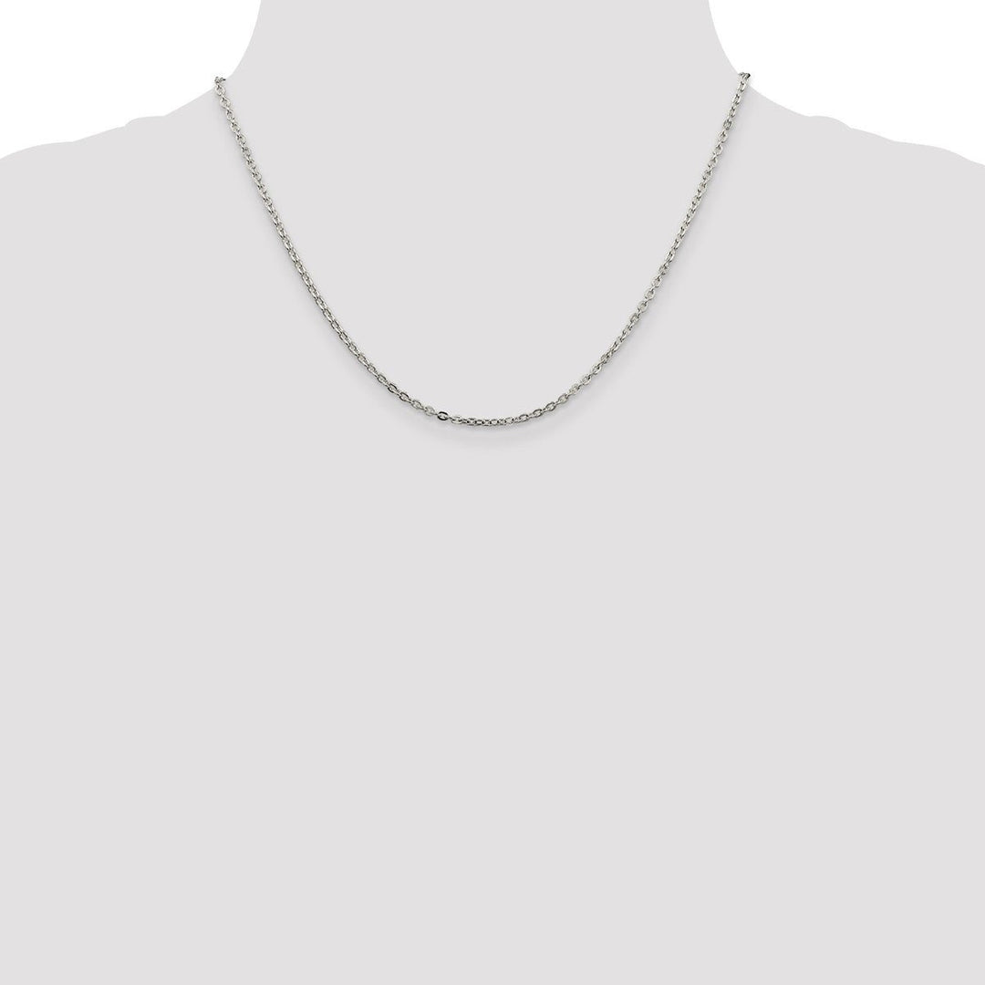 Sterling Silver 2mm Cable Necklaces, 18
