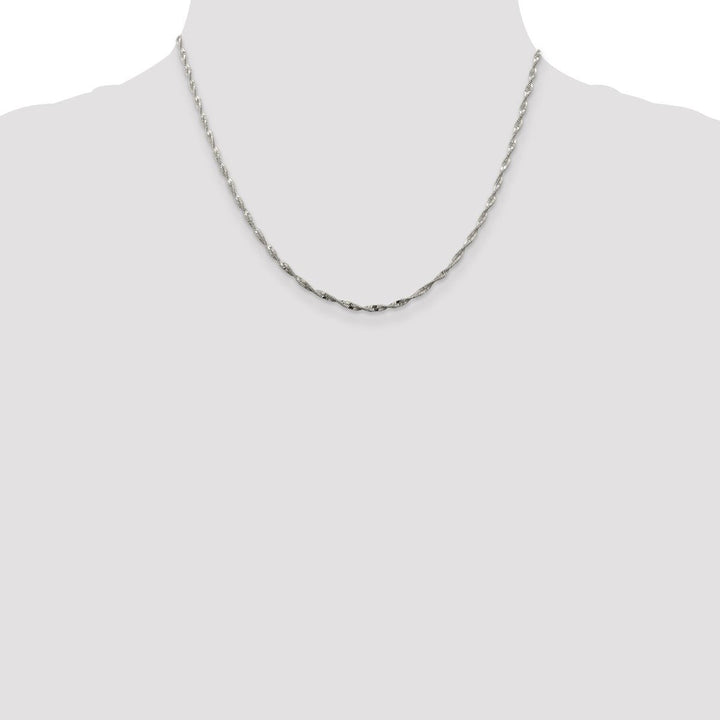 Sterling Silver 2mm Herringbone Necklaces, 18" - Necklace - Design Jewellers Edmonton