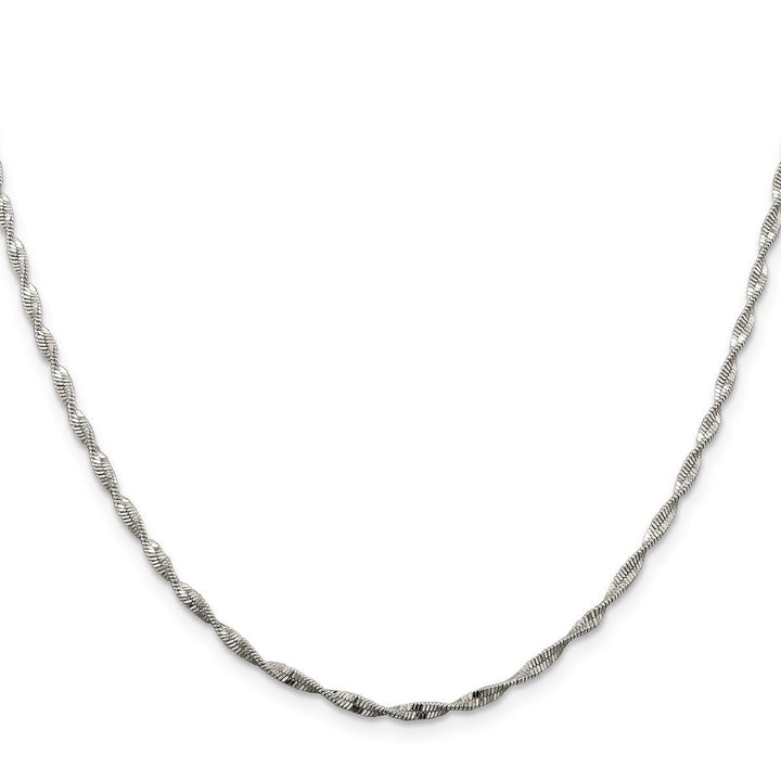 Sterling Silver 2mm Herringbone Necklaces, 18" - Necklace - Design Jewellers Edmonton