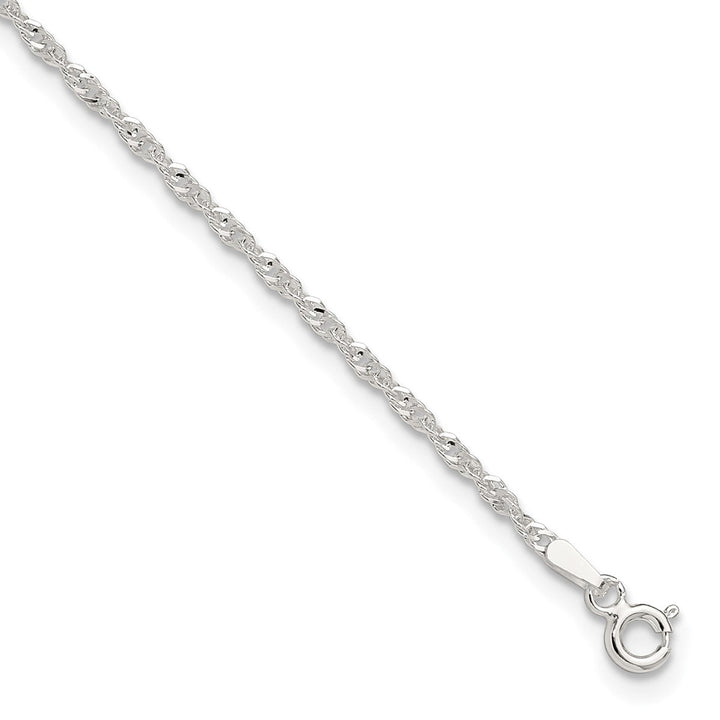 Sterling Silver 2mm Other Chains Anklet, 9" - Anklet - Design Jewellers Edmonton